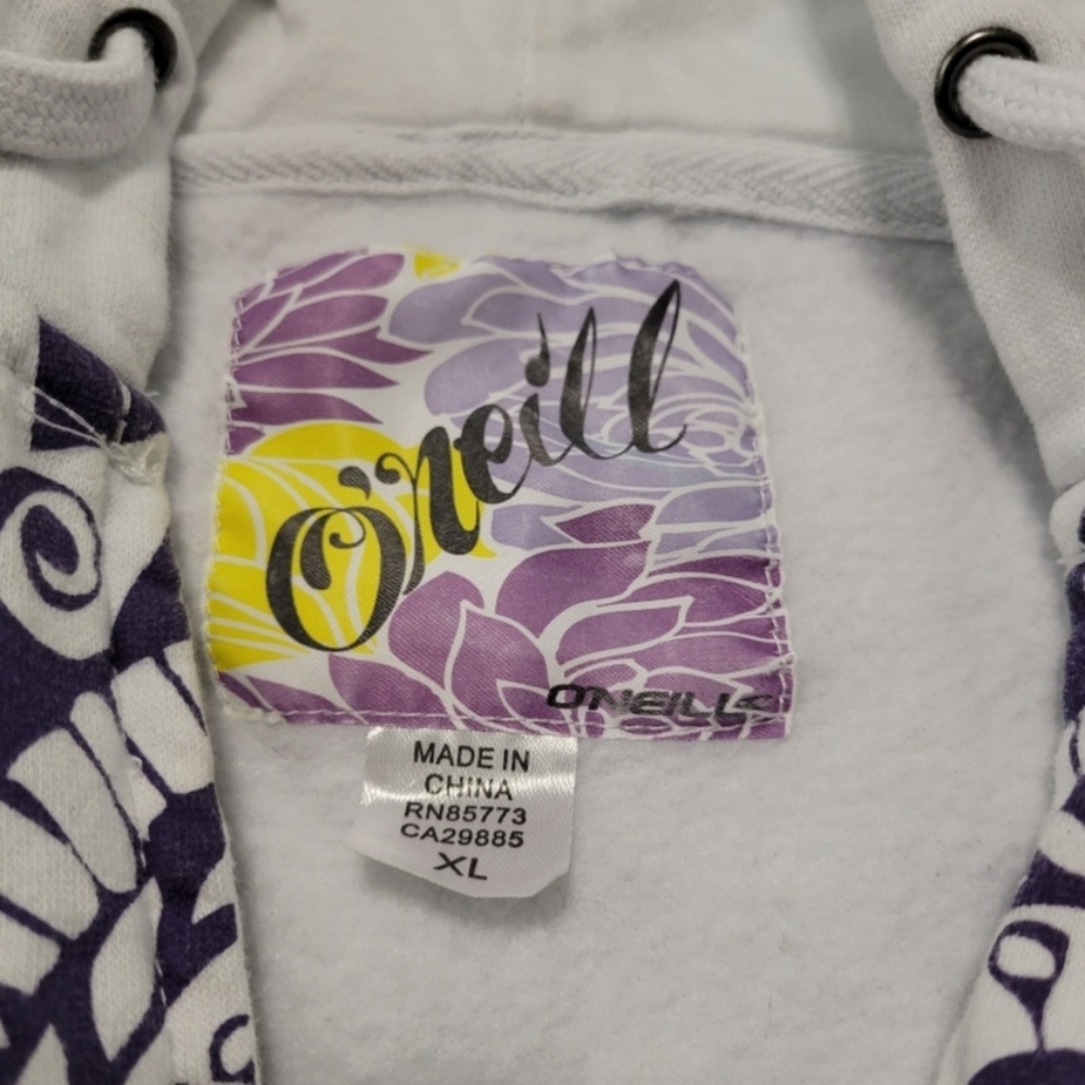 O'Neill Sweatshirt Size Large Y2k Surfer Girl Surf Culture Boho Chic With Flaws - Picture 13 of 13